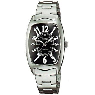 Casio Standard นาฬิกาข้อมือผู้หญิง สายสแตนเลส รุ่น LTP-1208D-1BDF - สีเงิน/ดำ