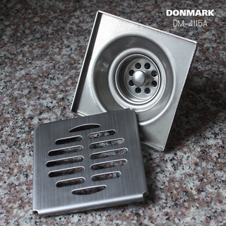 DONMARK ตะแกรงกันกลิ่นเหลี่ยม สแตนเลส 304 ท่อ 2”-3” รุ่น DM-4115A