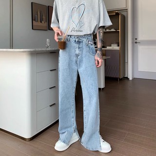 ภาพหน้าปกสินค้าSLOPE JEANS กางเกงยีนส์เอวสูงกระบอกใหญ่ ซึ่งคุณอาจชอบสินค้านี้