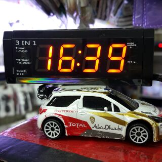 CAR DIGITAL CLOCK with VOLTAGE &amp; TMP