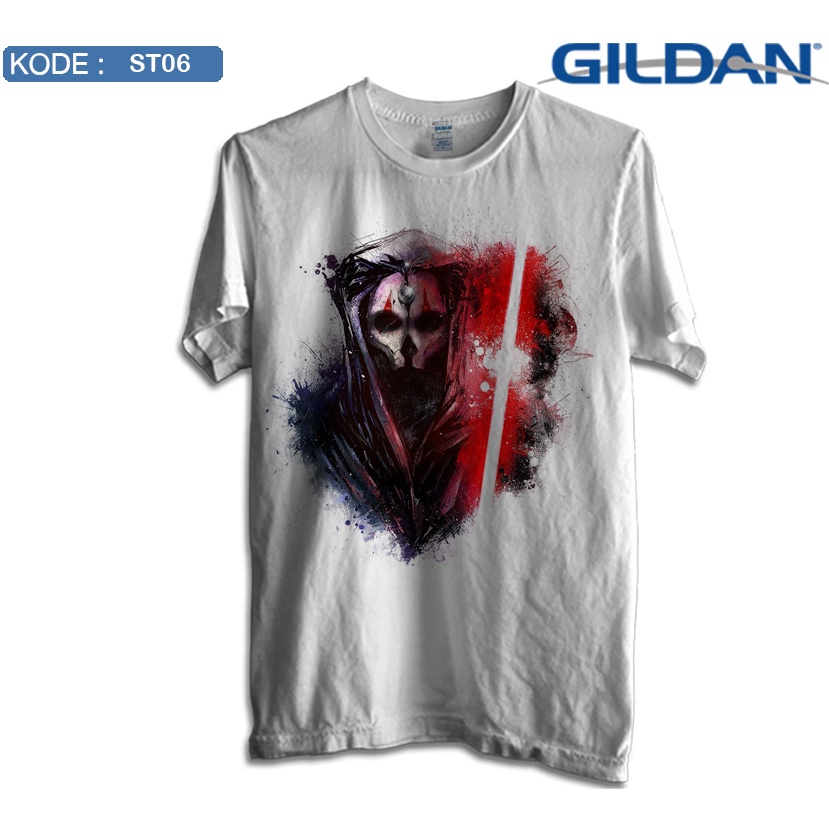 เสื้อยืดสีดำอินเทรนด์gildan-เสื้อยืด-ลายโลโก้-star-wars-st06-ของแท้s-4xl