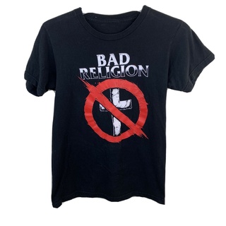 เสื้อยืดcalandfashionขายดี เสื้อยืด พิมพ์ลายโลโก้ร็อค Vtg Bad Religion สไตล์พังก์ร็อค คลาสสิก IKbnln37GAeopg78S-5XL