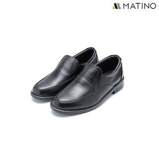 MATINO SHOES รองเท้าชายคัทชูหนังแท้ รุ่น P/B 6931 - BLACK