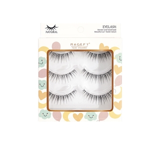 โปรโมชั่น : Magefy ชุดขนตาปลอม 3 คู่ สําหรับแต่งหน้า แฮนด์เมด สไตล์ญี่ปุ่น ชุดขนตาปลอม