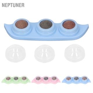 Neptuner ลูกบอลแคทนิป ทําความสะอาดฟัน แบบโต้ตอบ หมุนได้ ของเล่นเคี้ยว สําหรับลูกแมว ในร่ม