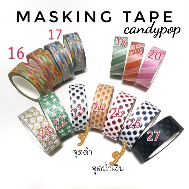 ถูกมากก-รุ่น1-5ซม-10m-เทปตกแต่ง-masking-tape