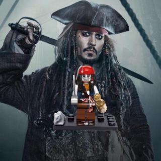 ของเล่นตัวต่อฟิกเกอร์ Jack Sparrow ขนาดเล็ก ของขวัญวันเกิด สําหรับเด็ก