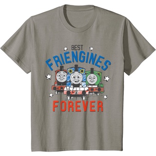 เสื้อยืดผ้าฝ้ายพรีเมี่ยม เสื้อยืด ลาย Thomas & Friends Friengines