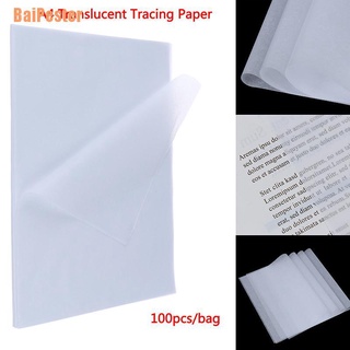 Baipester (x) แผ่นกระดาษโปร่งแสง ขนาด A4 สําหรับวาดภาพ 100 ชิ้น