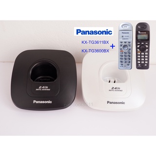 ราคาอะไหล่แท่นโทรศัพท์ไร้สายและอแดปเตอร์ Panasonic KX-TG3611BX, KX-TG3600BX แท้ มือสอง
