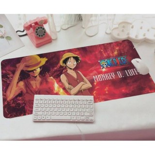 แผ่นรอง เม้าส์(mouse) คีร์บอร์ด Keyboard โน๊ตบุ๊ค notebook ลาย วันพีช ONEPIECE ขนาด 70x30 ซม.