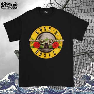 เสื้อยืด พิมพ์ลายโลโก้ Guns And Roses สําหรับผู้ชายS-5XL