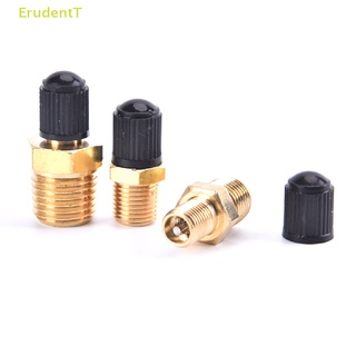 [ErudentT] วาล์วเติมอากาศ นิกเกิล ชุบทองเหลือง 1/4 นิ้ว NPT [ใหม่]