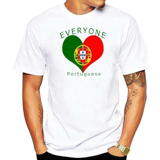 เสื้อยืดวินเทจเสื้อยืด แบบสวมหัว พิมพ์ลาย Everyone Loves Portuguese แฟชั่นสําหรับผู้ชาย และผู้หญิงS-5XL