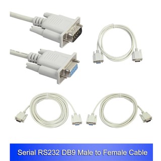 สาย RS232 DB9 9 ขาชายหญิง Serial Port อุตสาหกรรมอะแดปเตอร์ขยายสายไฟสำหรับคอมพิวเตอร์ PC 1,2M 3M, 5M,10M