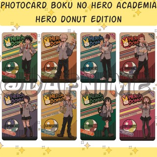 โฟโต้การ์ด อนิเมะ BOKU NO HERO ACADEMIA BNHA HERO DONUT EDITION | Midoriya TODOROKI BAKUGO