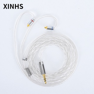 2 Core Silver Plated Wire Earphone Upgraded Cable 2.5/3.5/4.4MM With MMCX/2pin/QDC TFZ For SE846 SE535 TRN V80 V20 ED12