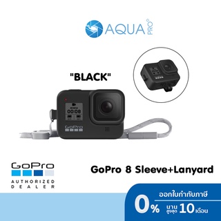 GoPro 8 Sleeve + Lanyard Black สีดำ (เคส + สายคล้อง GoPro Hero 8 Black) เคสซิลิโคนกันกระแทก ของโกโปรแท้