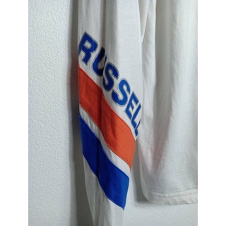 เสื้อแขนยาว เสื้อมือสอง แบรนด์กีฬา RUSSELL ATHLETIC สุดเท่ สุดคิ้วท์ S อก 40