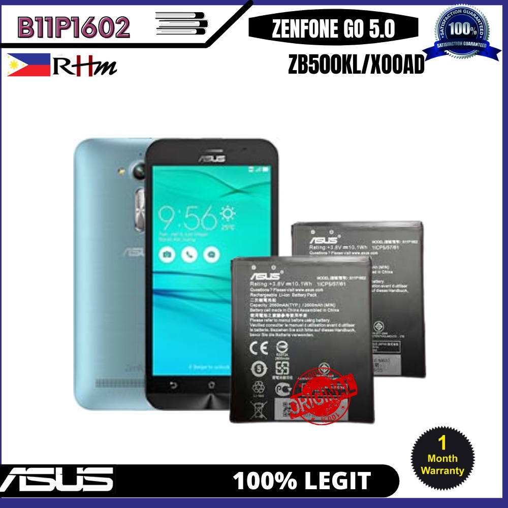 แบตเตอรี่-asus-zenfone-go-5-zb500kl-x00ada-x00ad-x00adc-รุ่น-b11p1602-2660mah-แบตแท้