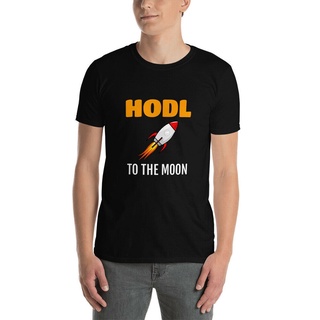 พร้อมส่ง เสื้อยืดแขนสั้น ผ้าฝ้าย 100% พิมพ์ลาย Hodl To The Moon Bitcoin Btc Crypto Cryptocurrency Invetor Hype หลากสี แฟ
