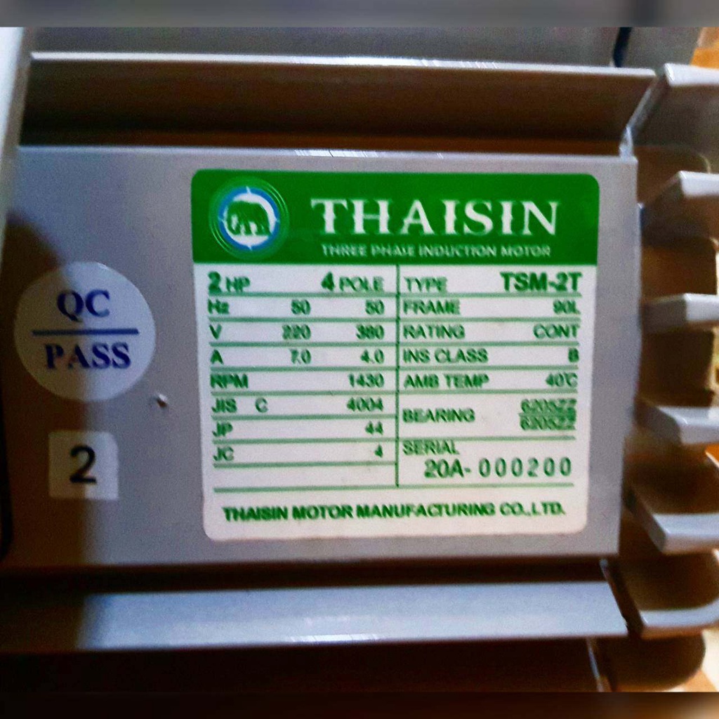 thaisin-มอเตอร์ไฟฟ้า-รุ่น-tsm-2t-380v-4pole-1500วัตต์-2แรงม้า-มอเตอร์-ใช้งานทนทาน-สินค้ามีคุณภาพดี-สินค้ามีมาตรฐาน