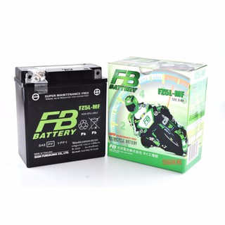 FB แบตเตอรี่ Maintenance Free แบตแห้ง FZ5L-MF 12V 5Ahใช้สำหรับมอเตอร์ไซค์ ชาจมาพร้อมใช้งาน#18