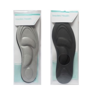 Insoles Health แผ่นรองเท้าเพื่อสุขภาพ 3D Support บรรเทาอาการเจ็บเท้า ญ สินค้าพร้อมส่ง