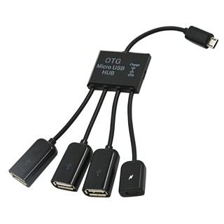 สายเคเบิ้ล Micro USB Host OTG Charge HUB พร้อมสวิทช์สำหรับ Enabled Phone Tablet