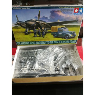 โมเดลเครื่องบินประกอบ Tamiya 1/48 TA89786 De Havilland Mosquito NF Mk.II &amp; 10HP Tilly Sets