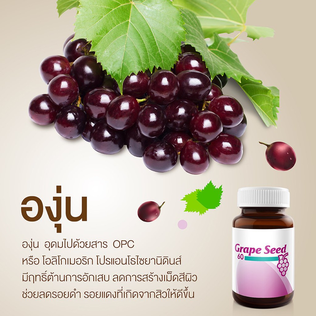 vistra-grape-seed-60-mg-วิสทร้า-เกรพ-ซีด-สารสกัดจาก-เมล็ดองุ่น-ขนาด-30-เม็ด-เส้นเลือดขอด-ลดฝ้า-บำรุงผิว-20698