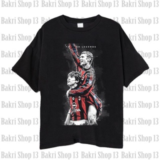 เสื้อยืด พิมพ์ลาย Ac Milan Andriy Shevchenko &amp; Ricardo Kaka สําหรับผู้ชาย และผู้หญิงS-5XL