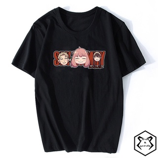 เสื้อยืดโอเวอร์ไซส์Manga Anime spy x family ลอยด์ ฟอเจอร์ อาเนีย ฟอเจอร์ ยอร์ ฟอเจอร์ Loid Anya Yor Bond Forger tops 3D