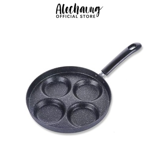 Alechaung กะทะทอดไข่ กระทะ เทฟล่อน ทอดไข่ดาว กระทะ4หลุม กระทะทอดไข่ Frying pan