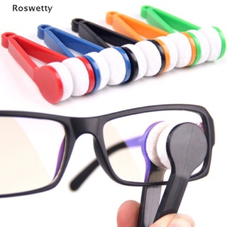 Roswetty 1PC Mini Two-side Glasses Brush Microfiber Spectacles Cleaner  Brush Screen Rub PH