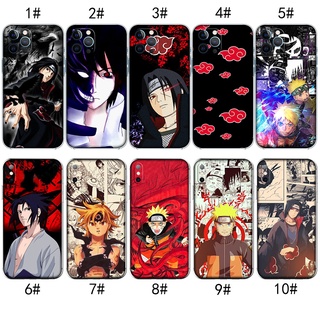 เคสโทรศัพท์มือถือ แบบใส ลายการ์ตูนนารูโตะ Uchinami Sasuke สําหรับ iPhone SE 2020 13 Mini Pro Max EG67