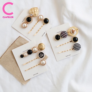 CLAFELOR-กิ๊บติดผมเซต3 อัน กิ๊บเกาหลี ติดแล้วสวยเลย รหัส GTP-3PCS01 พร้อมส่งจากไทย