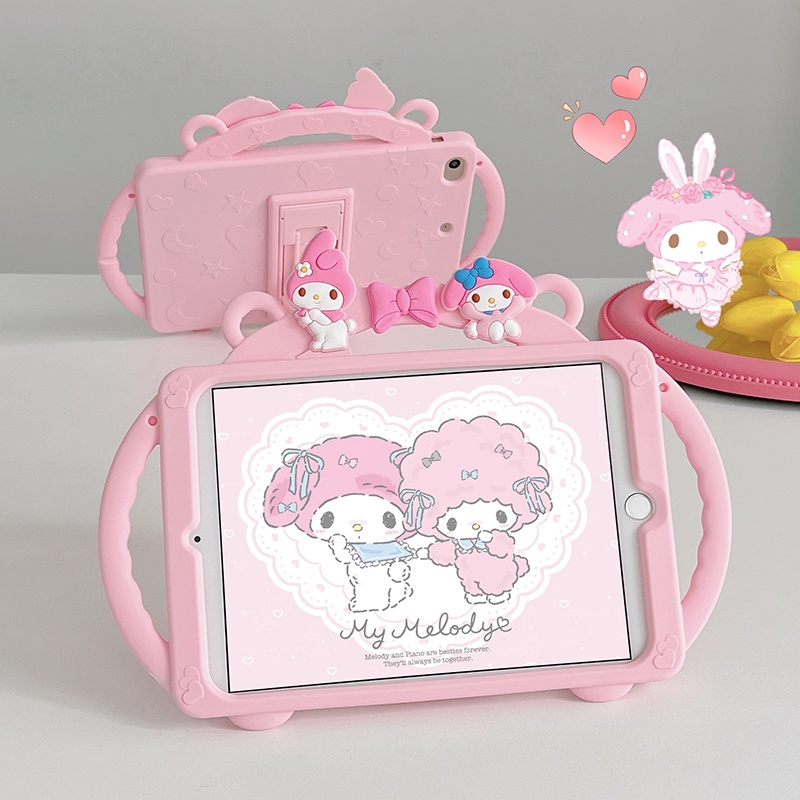 ภาพสินค้าเด็กปลอดภัยเชือกเส้นเล็กการ์ตูนน่ารักซิลิโคนกันกระแทก Duffy Bear Melody Rabbit Kirby Elf แท็บเล็ตเคสฝาครอบป้องกันเคสสำหรับ ipad mini air pro 1 2 3 4 5 6 7 8 9 9.7 10.2 10.5 10.9 11 2017 2018 2019 2020 2021 2022 จากร้าน kinka.th บน Shopee ภาพที่ 5