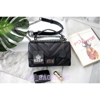 แท้ ✅ กระเป๋า KEEP รุ่น KEEP shoulder coco chain handbag