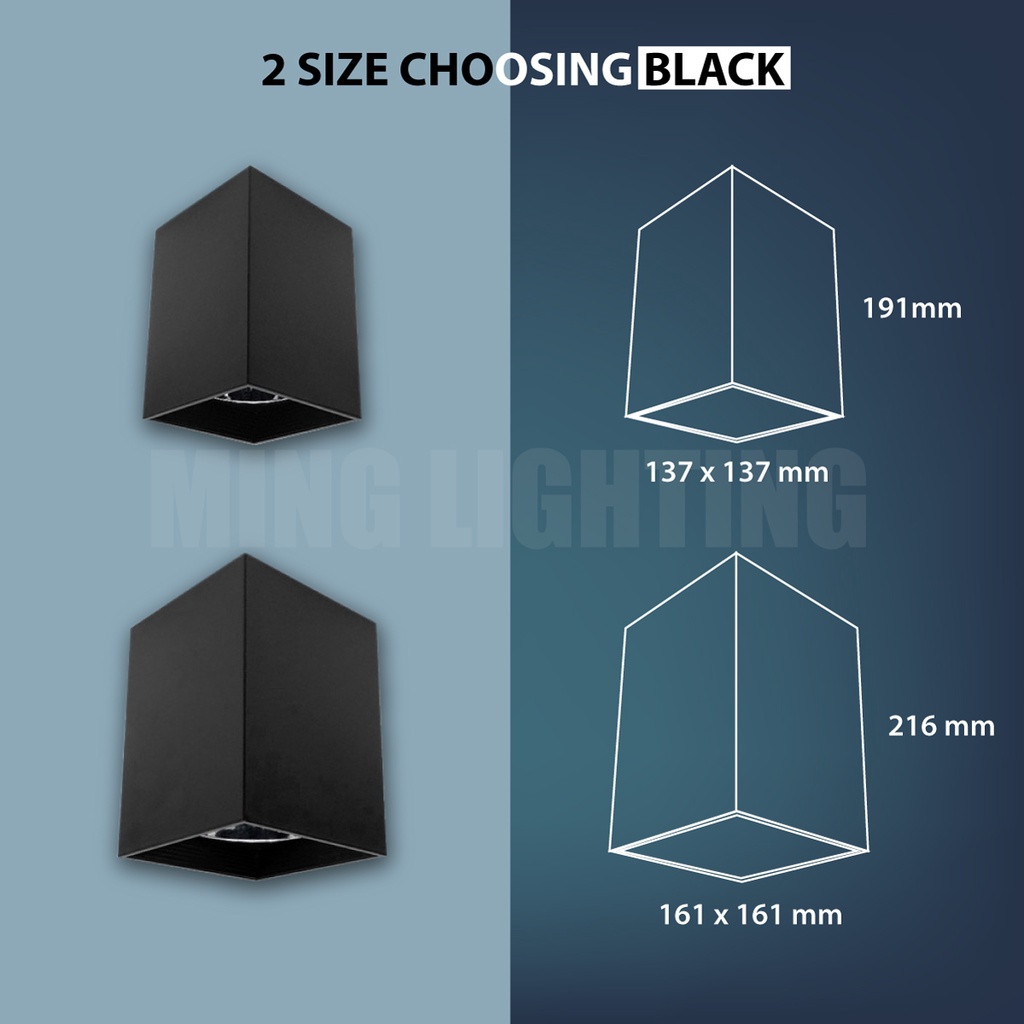 Led Surface Downlight Casing Square Ceiling Down Light ไฟตกแต่งบ้าน ...