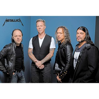 โปสเตอร์ รูปถ่าย วงดนตรี เมทัลลิกา METALLICA (1981) POSTER 24”x35” Inch American Heavy Metal Rock V7