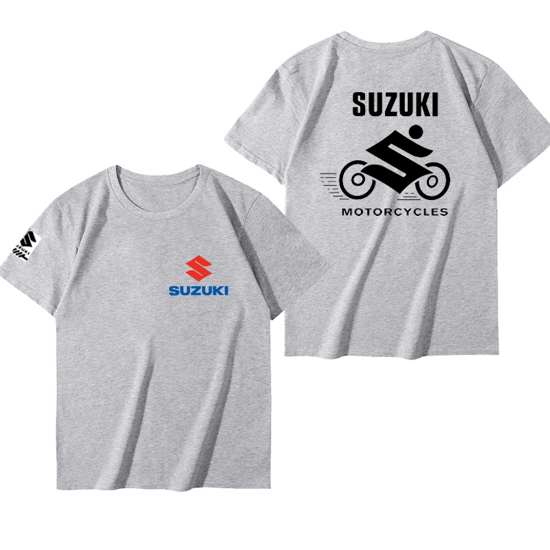 ขายดีsuzuki-samurai-hayabusa-รถจักรยานยนต์แขนสั้นเสื้อยืดผู้ชายและผู้หญิงคนรักจักรยาน-heavy-รถจักรยานยนต์ผ้าฝ้ายครึ่ง-s