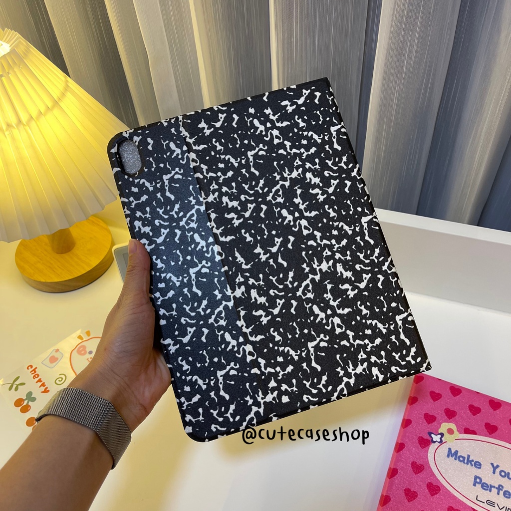 จัดส่งภายในวัน-เคสสำหรับไอแพดลายสมุดแบบหลังใส-รุ่น-10-9-ใส่ปากกาได้