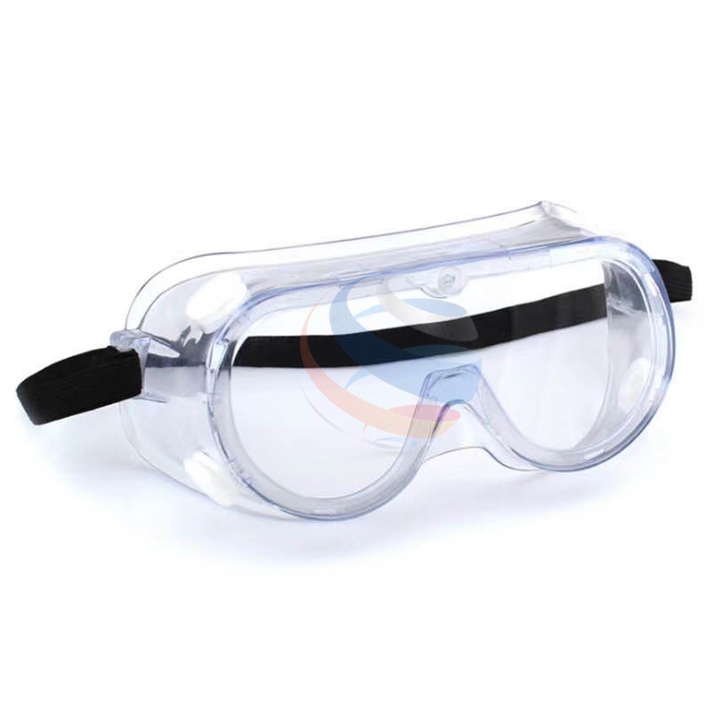 ภาพหน้าปกสินค้าแว่นนิรภัย แว่นแซฟตี้ แว่นกันฝุ่น ละออง แว่นตา กันลม กันเชื้อโรค กันฝุ่น สารเคมี กันน้ำ แว่น ช่าง พลาสติก เลนส์ใส ยางรัด