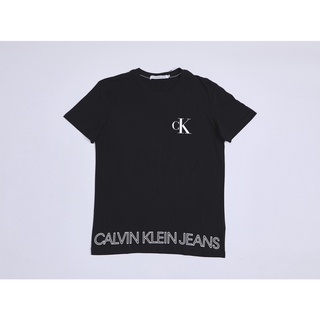 HH Calvin Klein เสื้อยืดผู้ชาย รุ่น J316457 BEH สีดำ เสื้อยืดผ้าฝ้าย