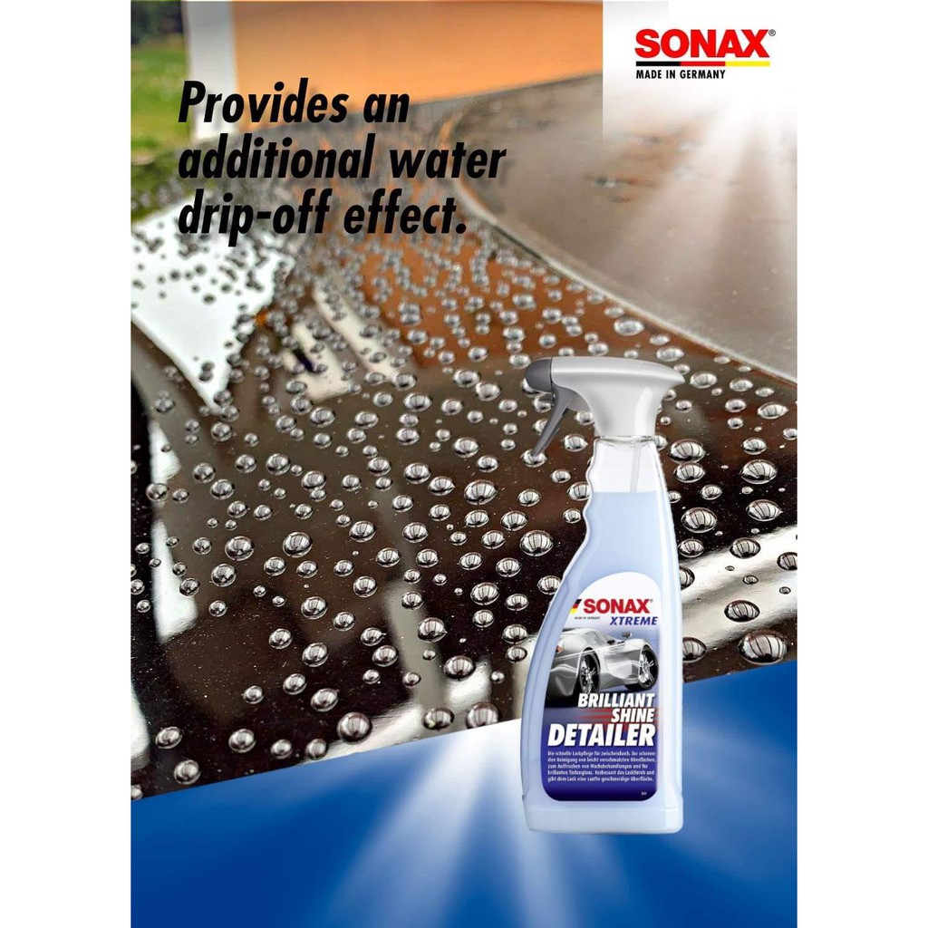 sonax-xtreme-brilliant-shine-detailer-750-ml-ฟรี-ซิลิโคนคุณภาพสูง-เคลือบยาง-ภายใน-ขนาด-100ml