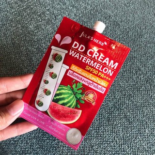 จุฬาเฮิร์บ ดีดีครีมแตงโม แบบซอง DD แตงโม DD CREAM WATERMELON SPF50 PA+++ ขนาด 8 มล.