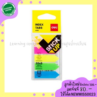 ภาพขนาดย่อของภาพหน้าปกสินค้าDeli Sticky note เทปอินเด็กซ์พลาสติก 5 สี 100แผ่น A106 จากร้าน missvaristha บน Shopee