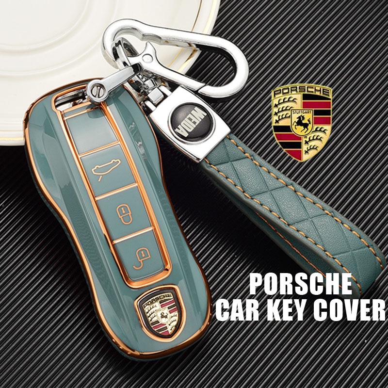 porsche-เคสกุญแจรีโมทรถยนต์-tpu-สําหรับ-taycan-911-macan-boxser