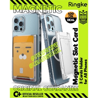 Ringke [ที่เก็บการ์ดแม่เหล็ก] MagSafe รองรับการ์ดได้สูงสุด 3 ใบ การออกแบบที่ได้รับแรงบันดาลใจจากบันได